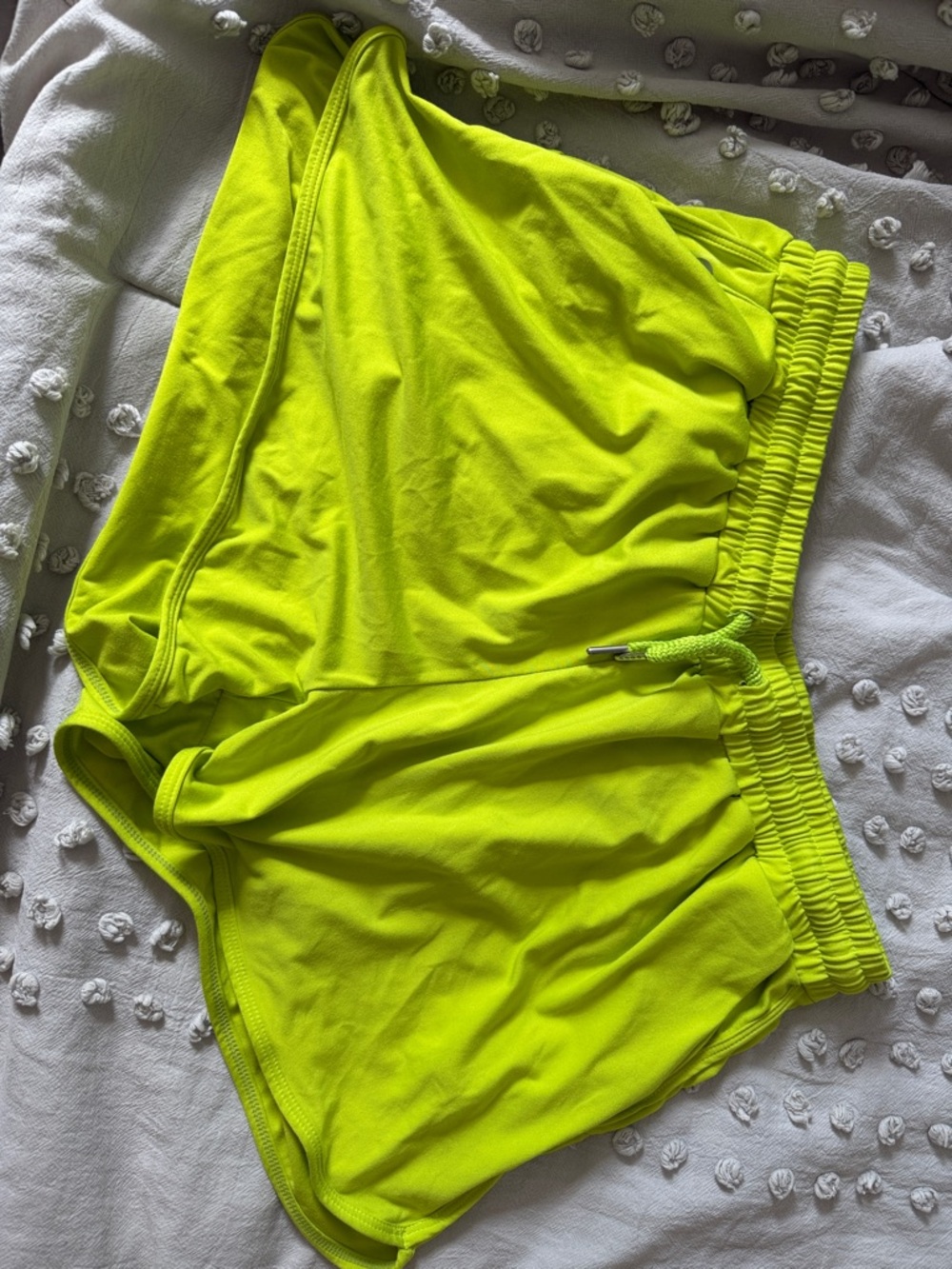 Senita Athletics Neon Yellow Athletic Shorts